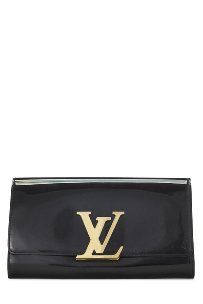 Louis Vuitton, Pochette Louise Noir Vernis pré-aimée, Noir