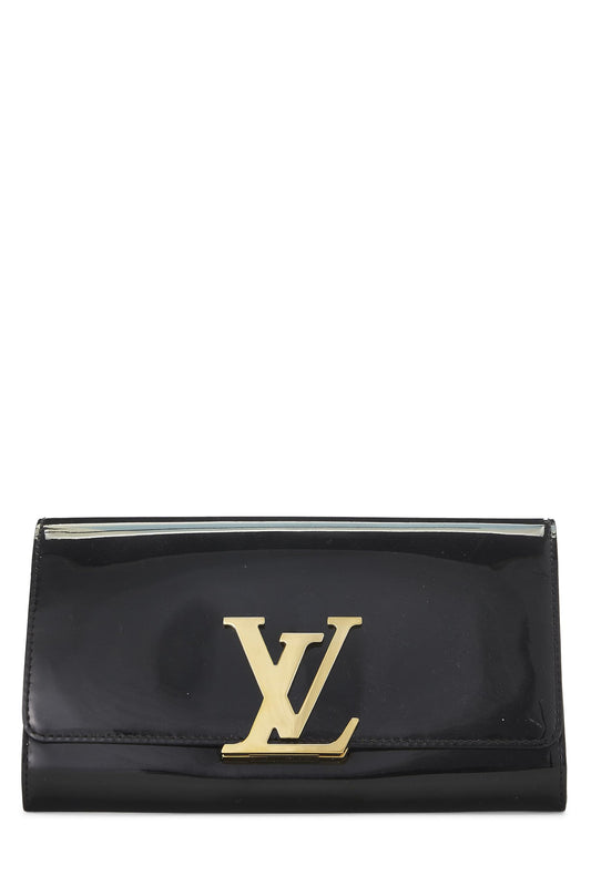 Louis Vuitton, Pochette Louise Noir Vernis pré-aimée, Noir