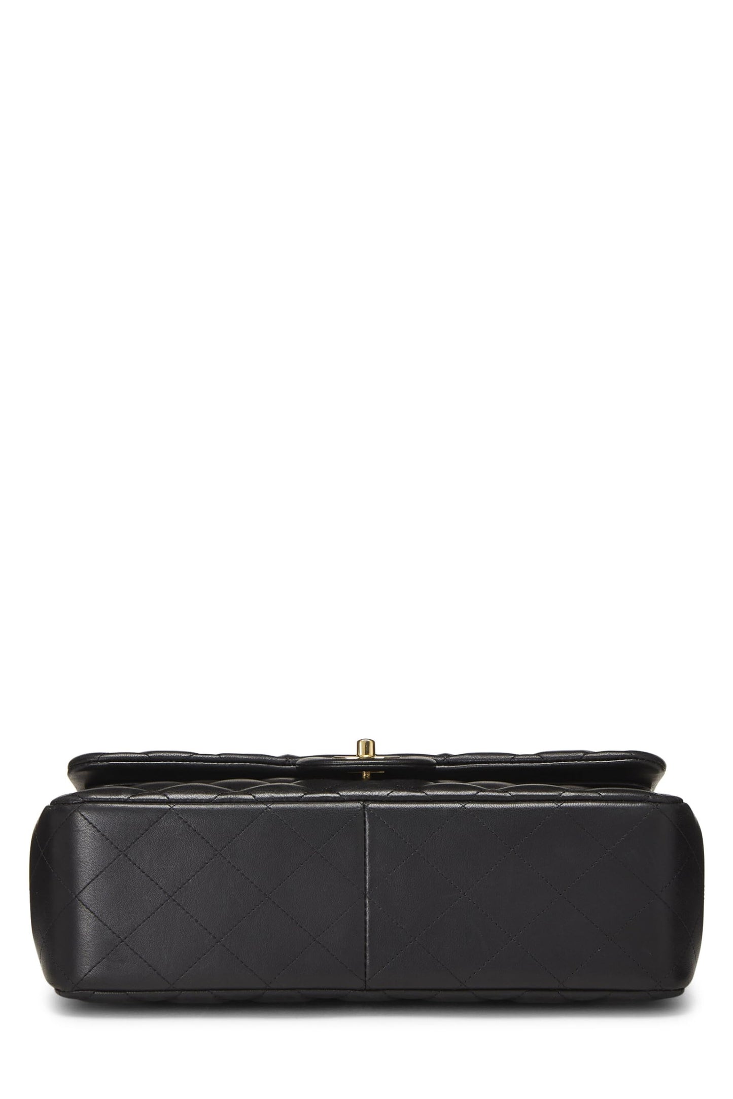 Chanel, Pre-Loved Black Quilted Lambskin New Classic Double Flap Jumbo, Black