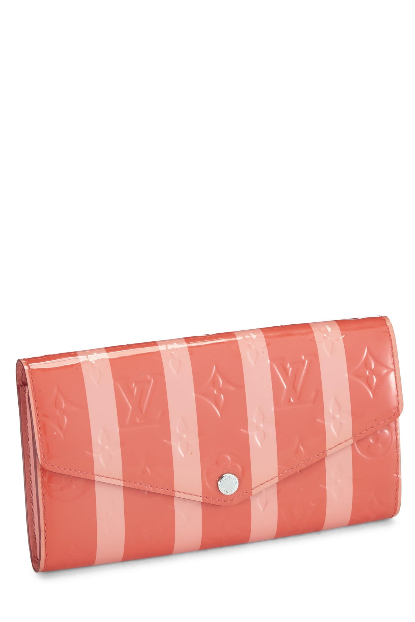 Louis Vuitton, Pre-Loved Poppy Rayures Monogram Vernis Sarah NM, Pink