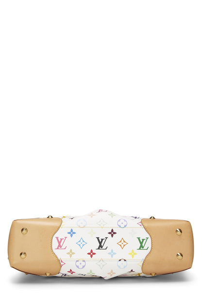 Louis Vuitton, Takashi Murakami x Louis Vuitton Judy MM Blanc Monogram Multicolore d'occasion, Blanc