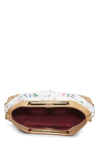 Louis Vuitton, Takashi Murakami x Louis Vuitton Judy MM Blanc Monogram Multicolore d'occasion, Blanc