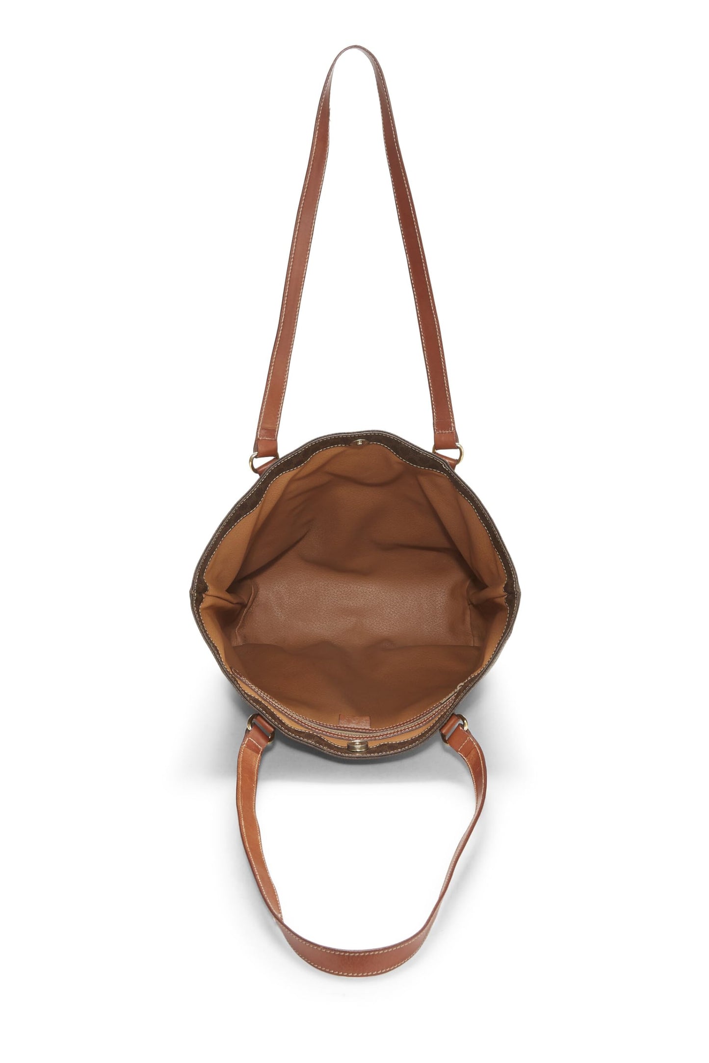 Céline, Pre-Loved Brown Macadam Tote, Brown