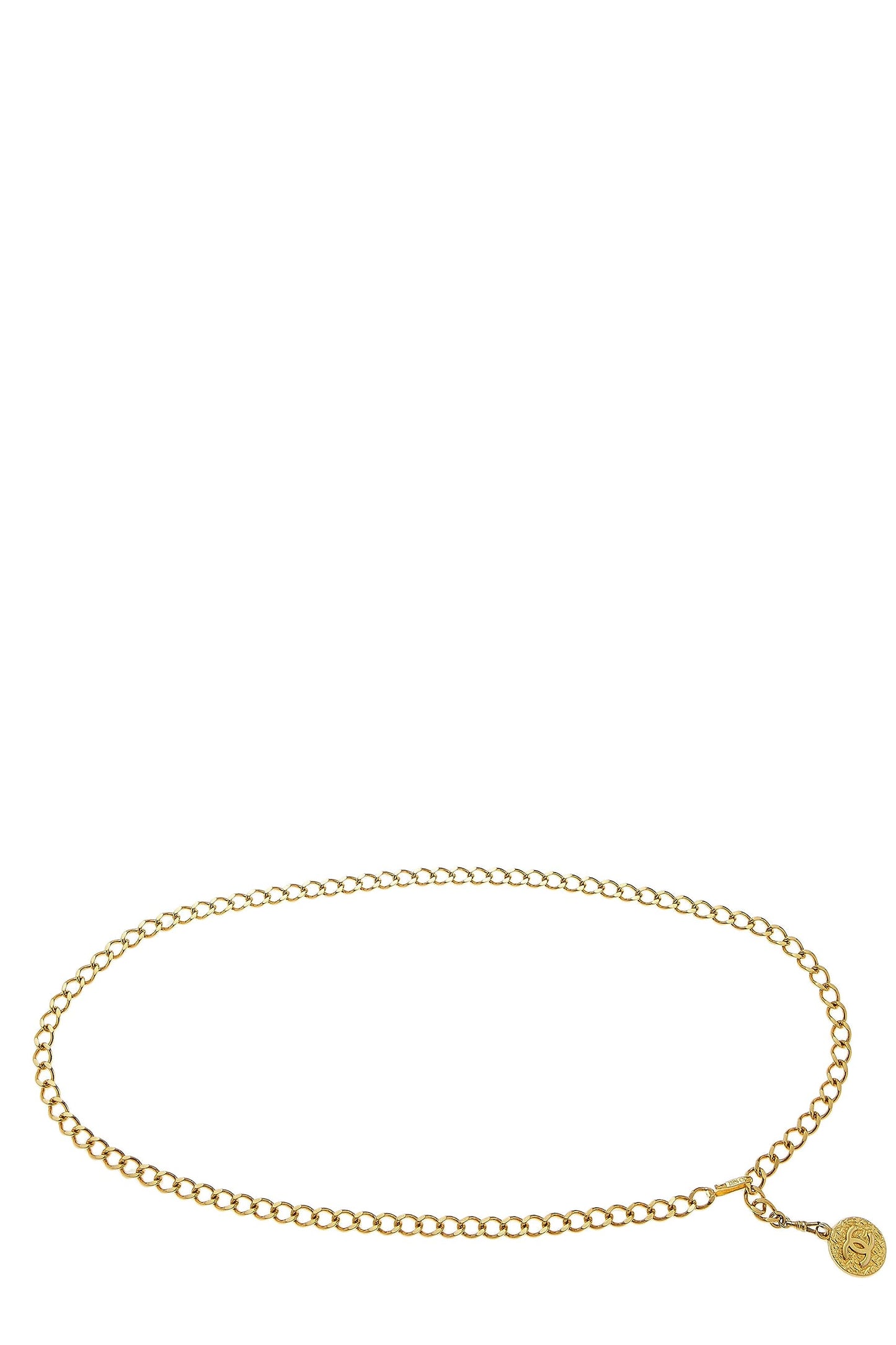 Chanel, Pre-Loved Gold 'CC' Chain Belt, Gold