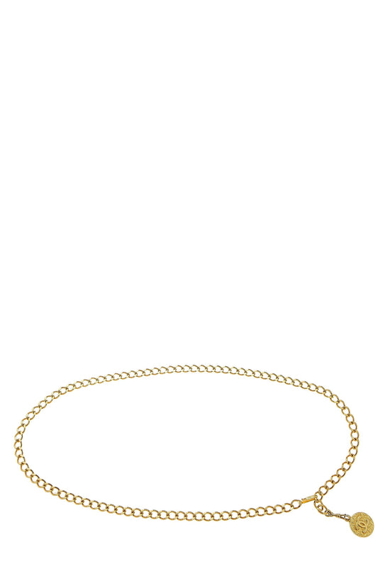 Chanel, Pre-Loved Gold 'CC' Chain Belt, Gold