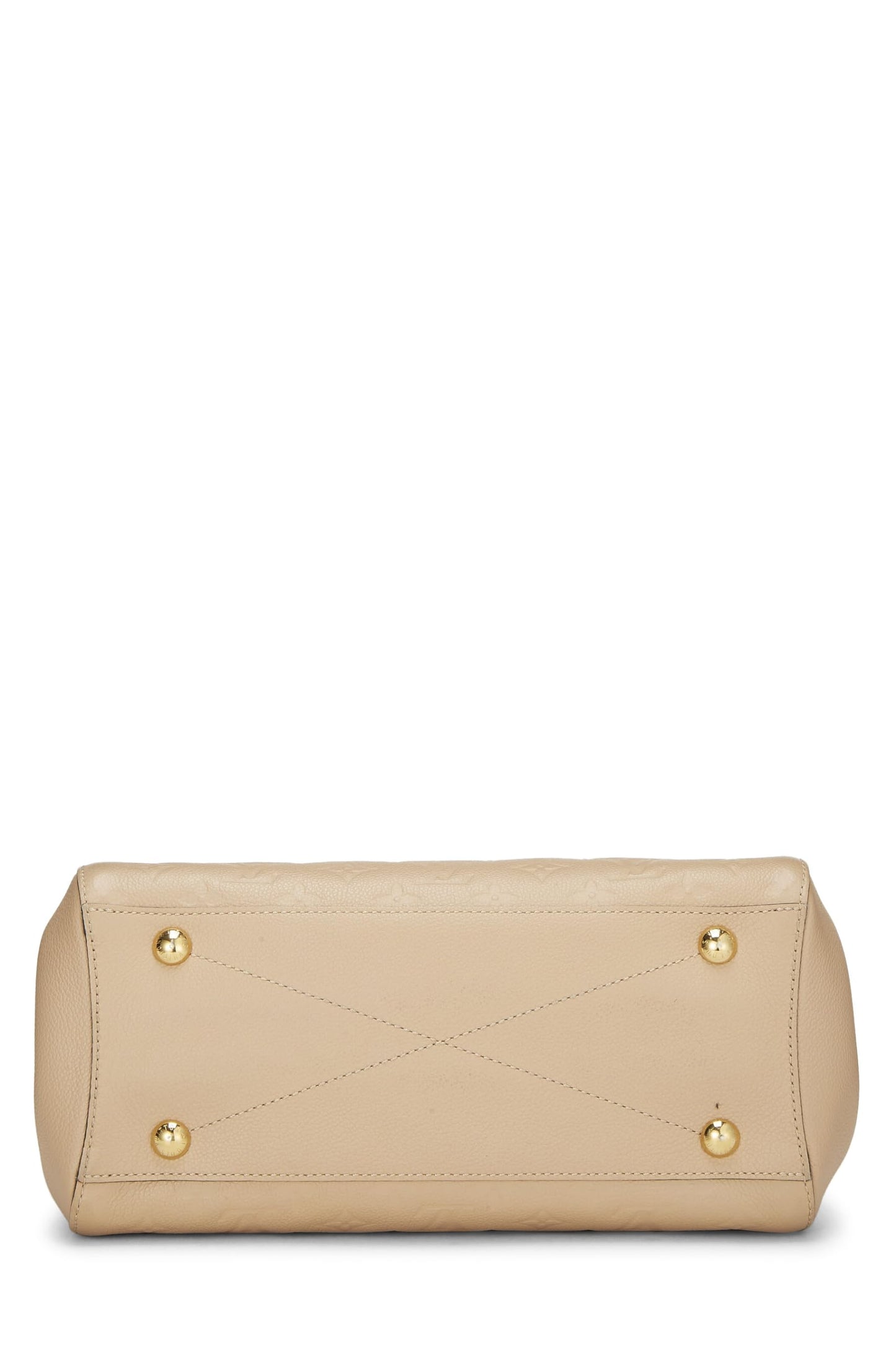 Louis Vuitton, Monogramme Dune pré-aimé Empreinte Montaigne MM, Beige