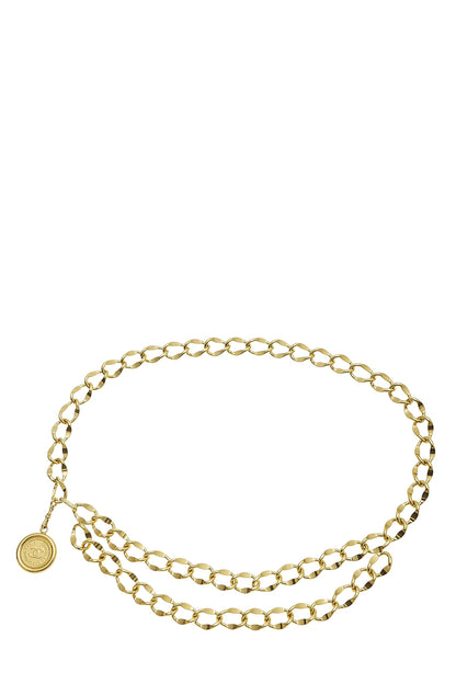 Chanel, Pre-Loved Gold 'CC' Medallion Chain Belt 2, Gold