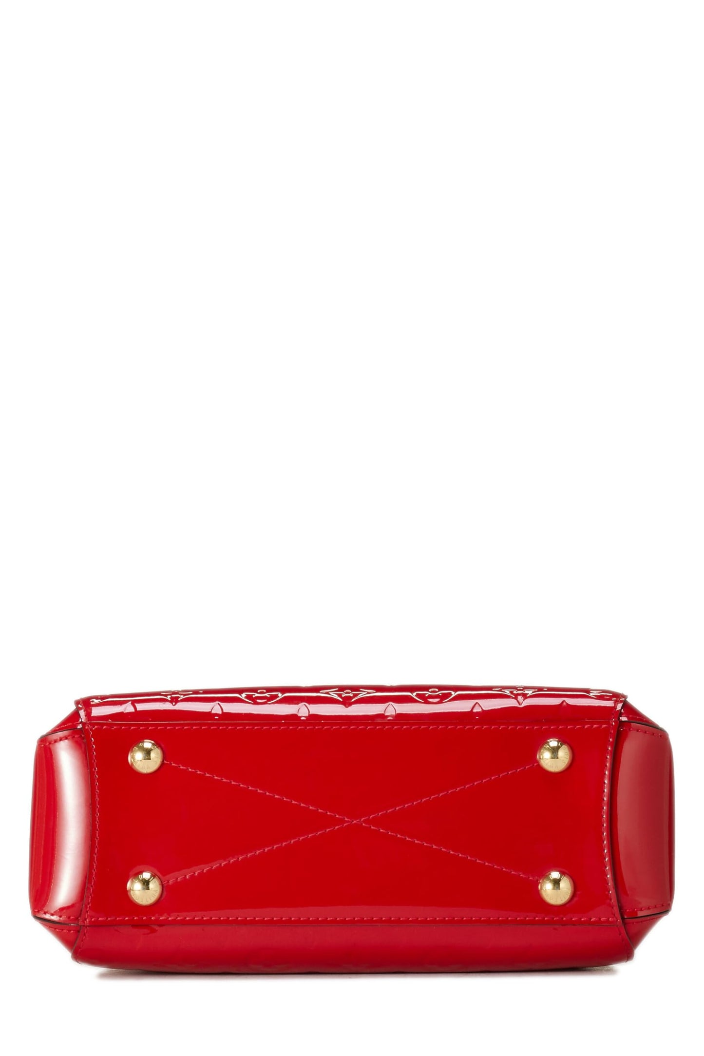 Louis Vuitton, Pre-Loved Cerise Vernis Montaigne BB, Rojo