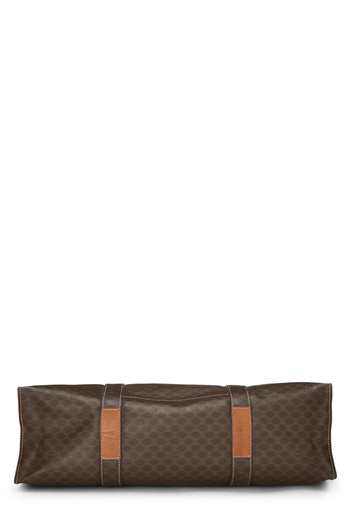 Céline, Pre-Loved Brown Coated Canvas Macadam Tote, Brown