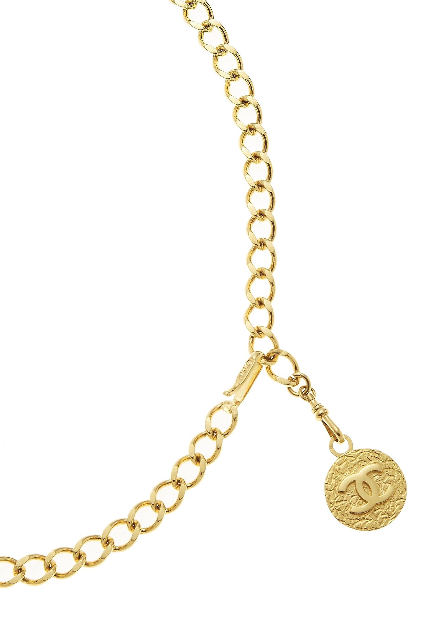 Chanel, Pre-Loved Gold 'CC' Chain Belt, Gold