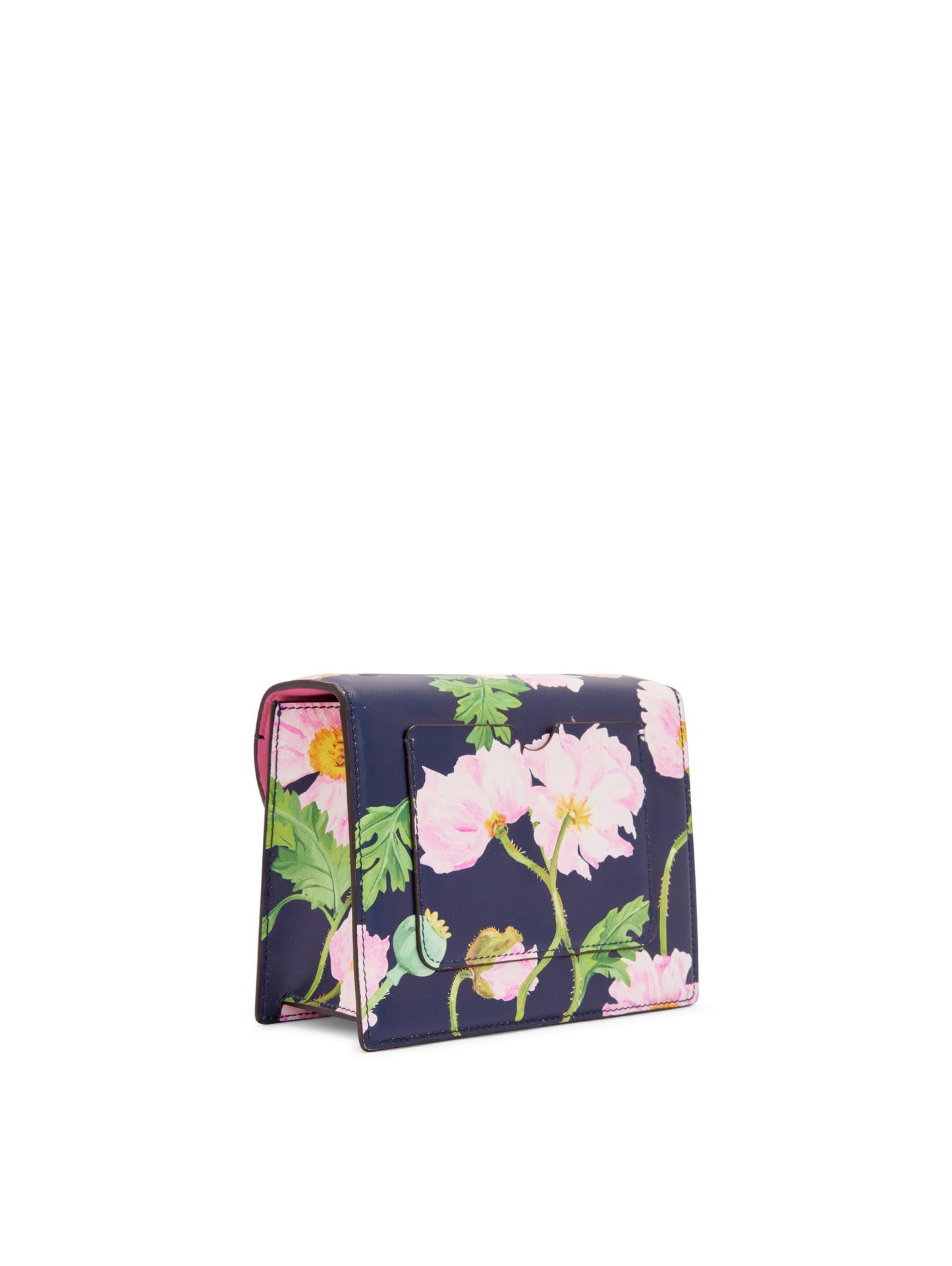 Oscar de la Renta, Poppy Printed Mini TRO Bag, Navy/Pink