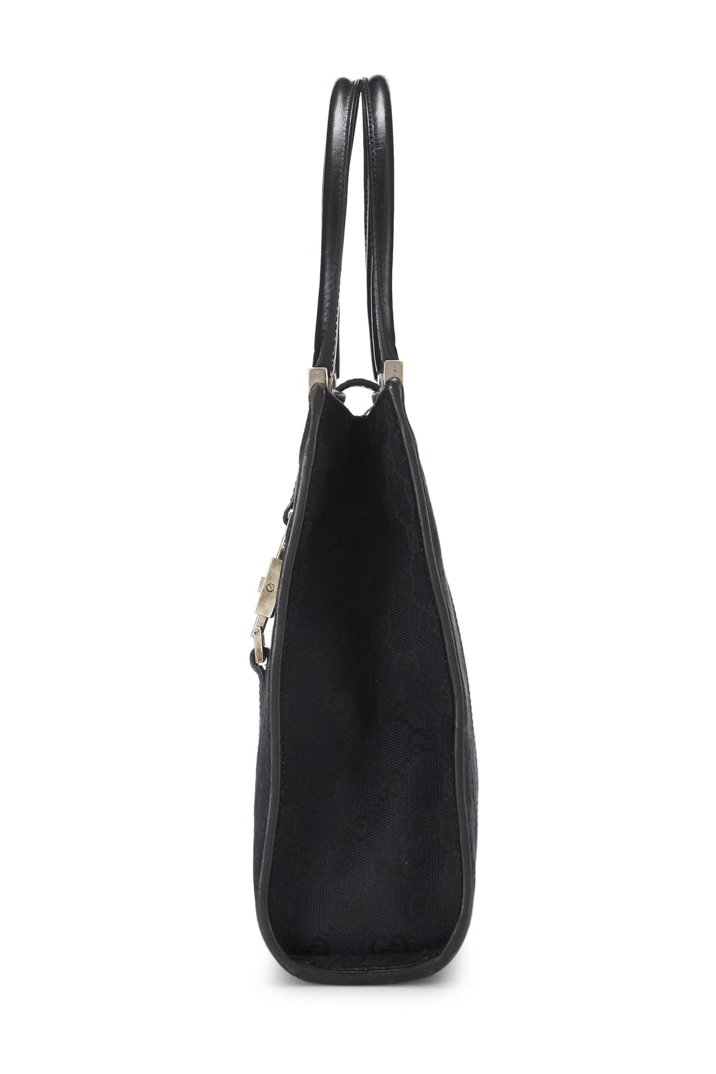 Gucci, Bolso Jackie de lona negra Pre-Loved, Negro