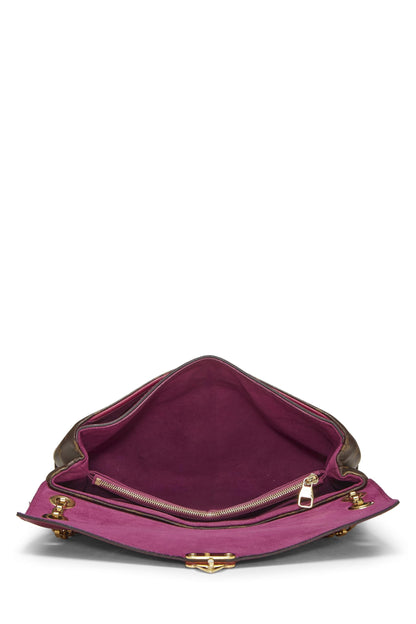 Louis Vuitton, sac à chaîne Pallas en toile monogram violette d'occasion, violet