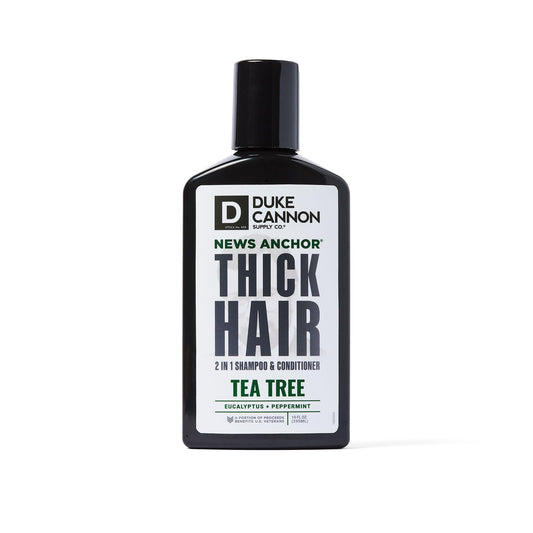 Duke Cannon NEWS ANCHOR 2-EN-1 NETTOYANT POUR CHEVEUX (ARBRE À THÉ, 10 fl. oz (Pack de 1))