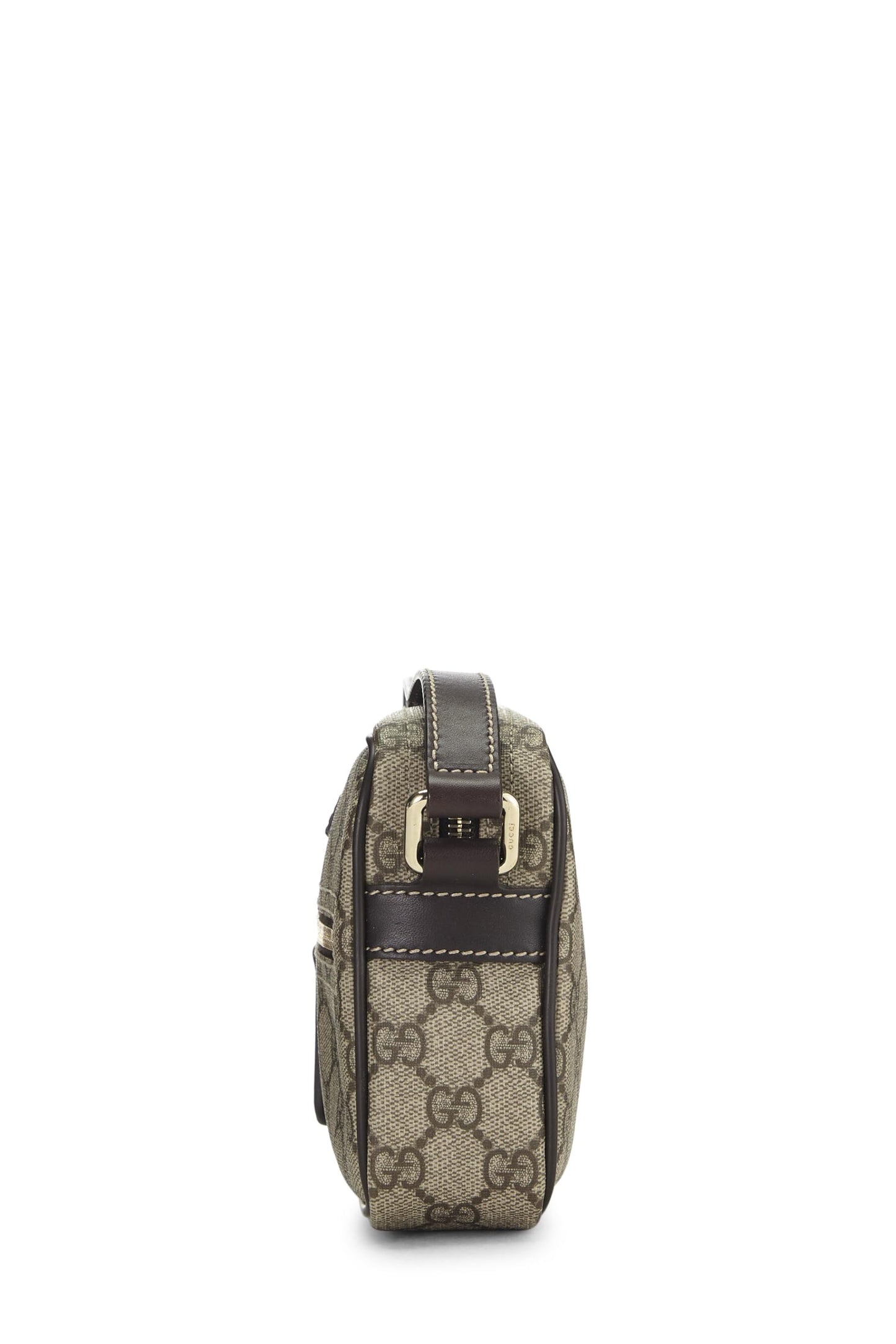 Gucci, sac photo en toile marron GG Supreme d'occasion, marron