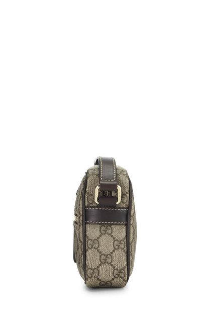 Gucci, Bolso para cámara de lona GG Supreme marrón Pre-Loved, Marrón