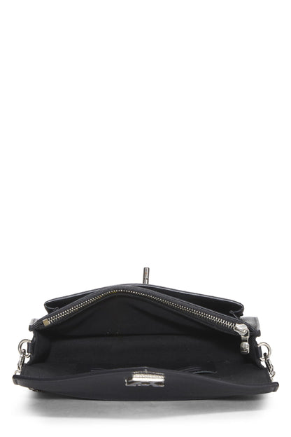 Louis Vuitton, Bolso BB Pre-Loved de cuero negro My Lockme con cadena, Negro