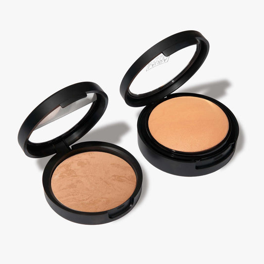 LAURA GELLER NEW YORK It Takes Two: Baked Double Take Full Coverage Foundation + Baked Balance-n-Brighten Color Correcting Foundation - Golden Medium