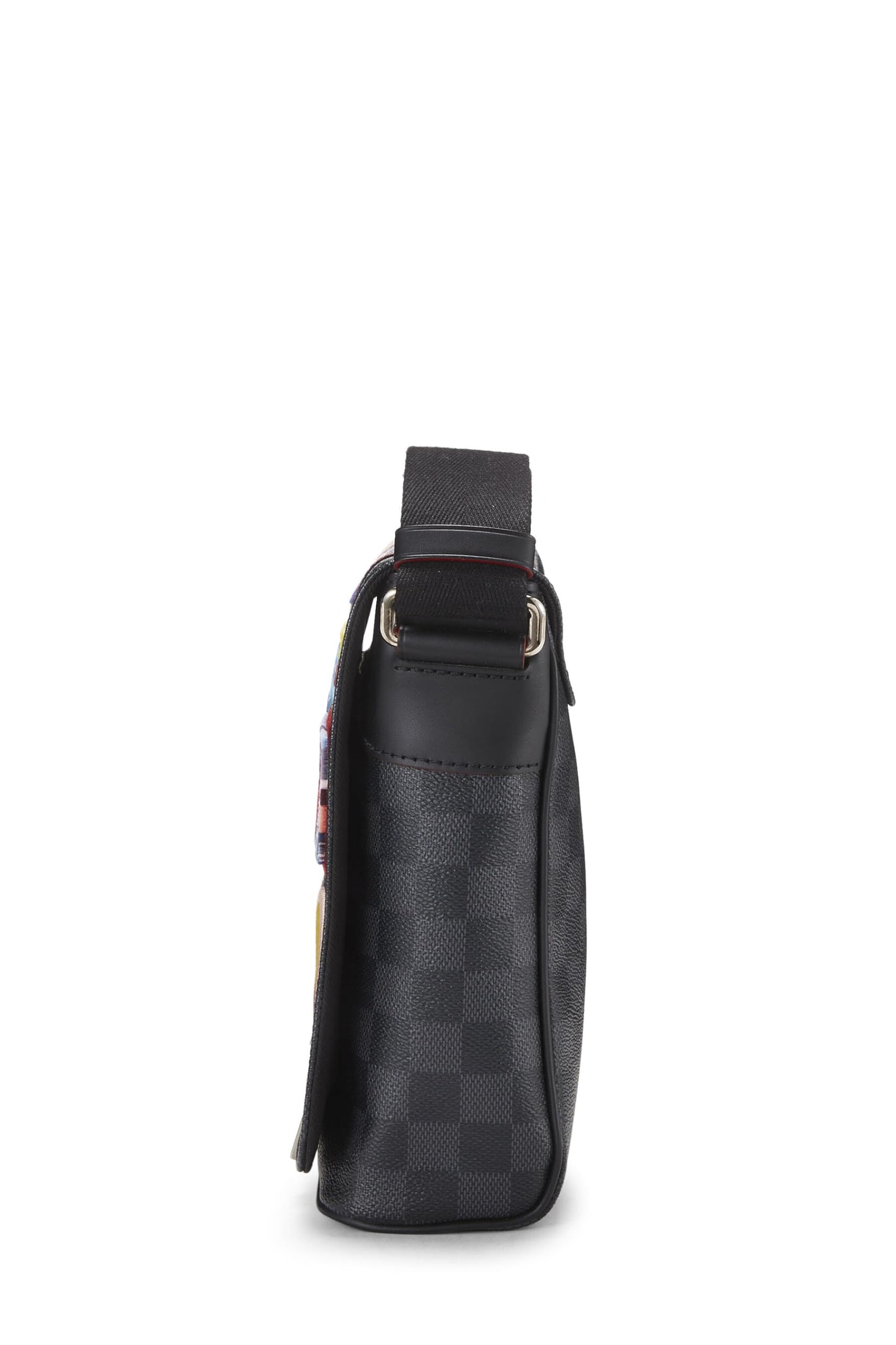 Louis Vuitton, Pre-Loved Damier Graphite Alps District NM PM, Black