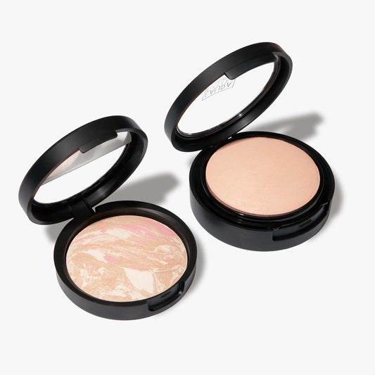 LAURA GELLER NEW YORK It Takes Two Foundation Kit: Baked Balance-n-Brighten Color-Correcting Foundation + Double Take Baked Full Coverage Foundation - Porcelain