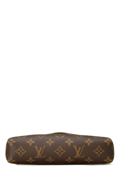 Louis Vuitton, Pre-Loved Black Monogram Canvas Pallas Clutch, Black