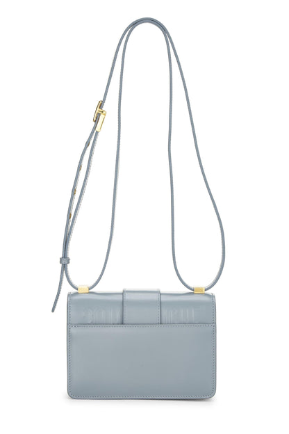 Dior, Pre-Loved Blue Calfskin 30 Montaigne Bag Micro, Grey