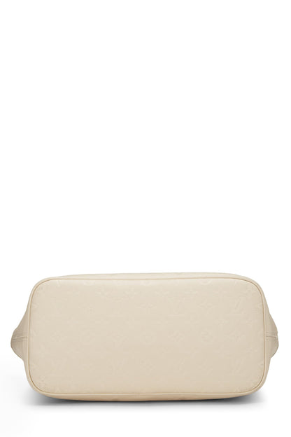 Louis Vuitton, Empreinte Neverfull MM géant crème d'occasion, blanc