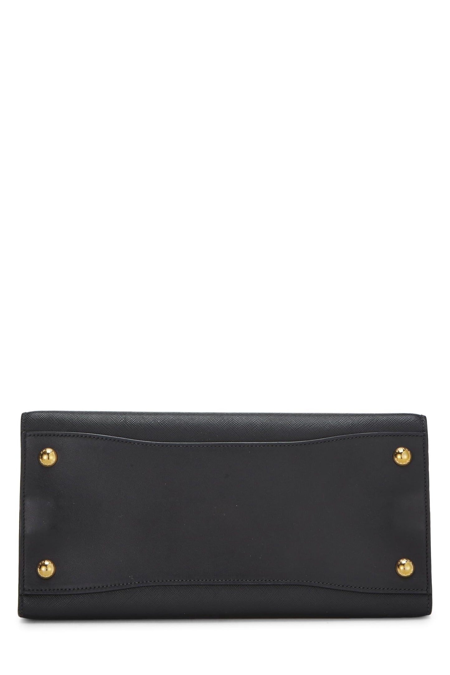 Prada, Pre-Loved Black Saffiano Bibliotheque Small, Black