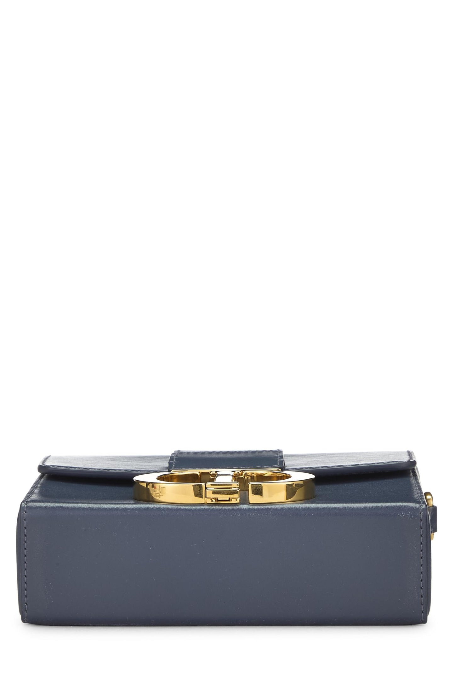 Dior, Pre-Loved Navy Calfskin 30 Montaigne Box, Navy