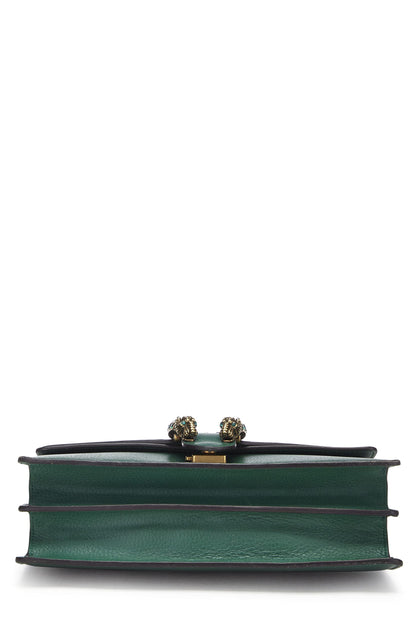 Gucci, Pre-Loved Green Leather Dionysus Shoulder Bag Small, Green