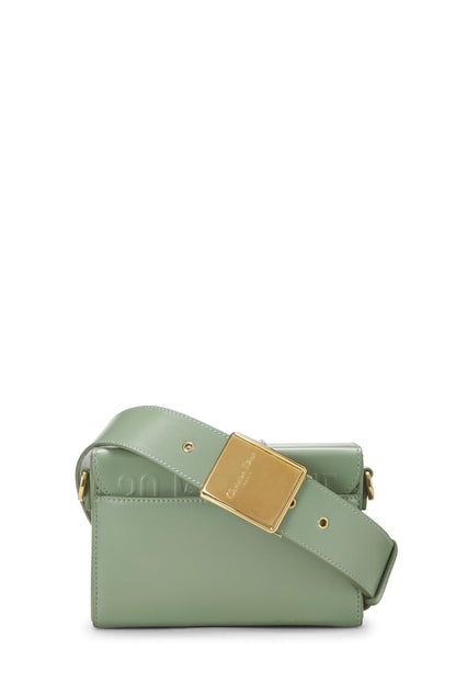 Dior, sac Box 30 Montaigne en cuir de veau vert d'occasion, vert