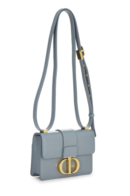 Dior, Pre-Loved Blue Calfskin 30 Montaigne Bag Micro, Grey