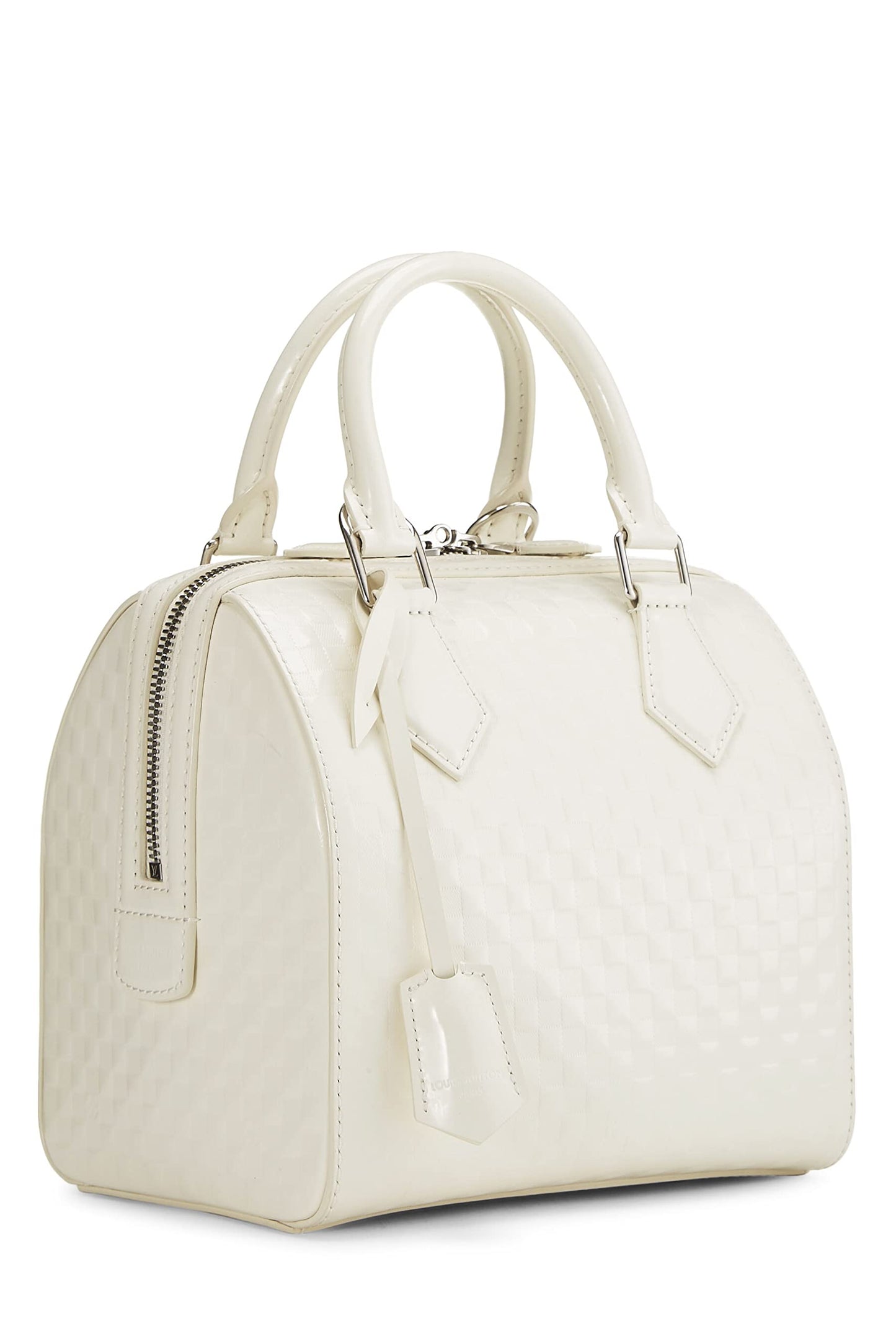 Louis Vuitton, Speedy Cube PM Damier Facette Blanc d'occasion, Blanc