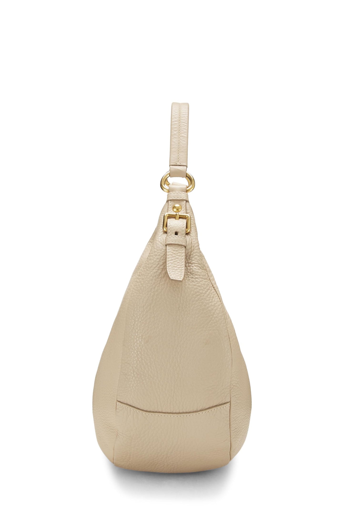 Prada, Pre-Loved Beige Vitello Daino Hobo Medium, Beige