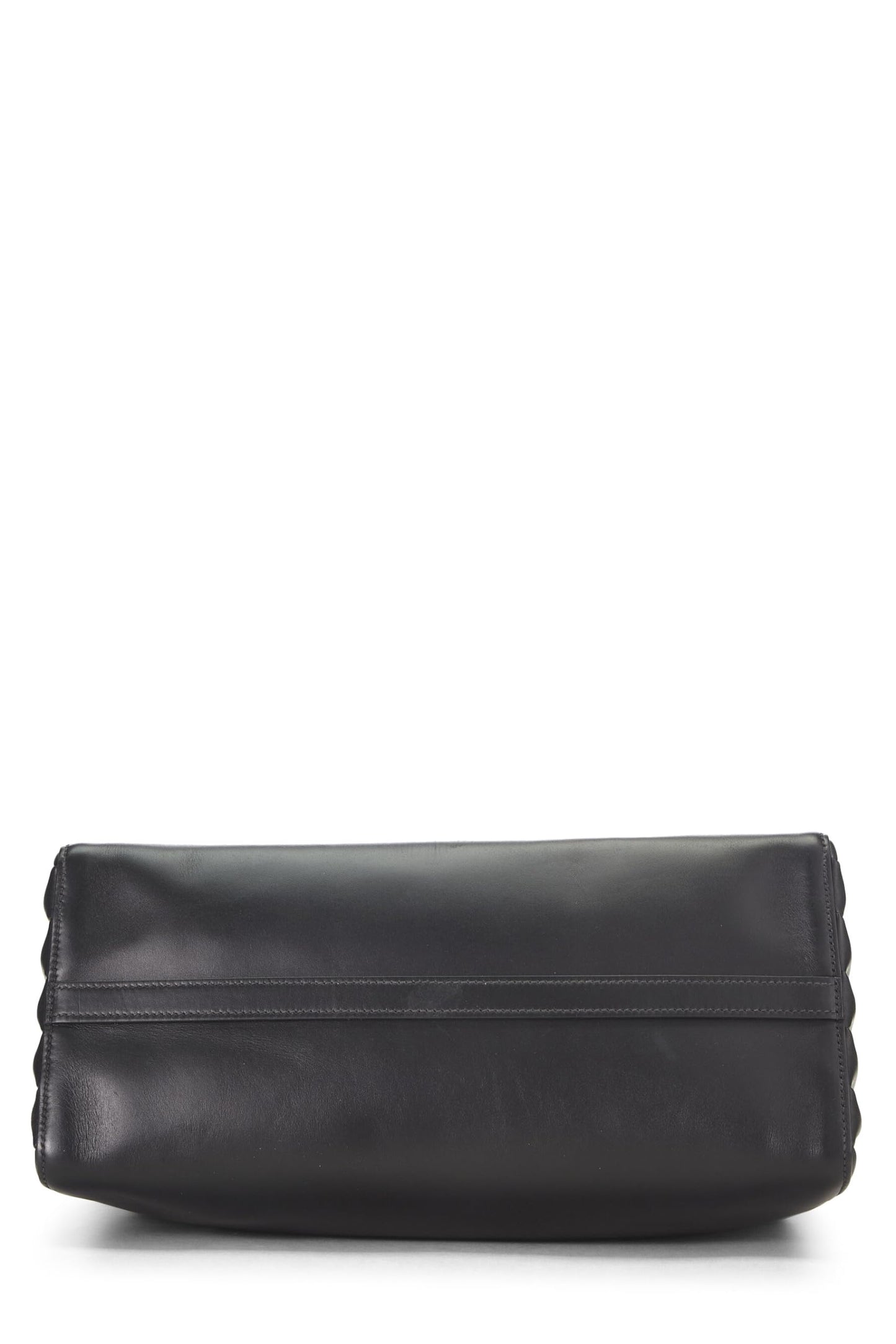 Prada, Pre-Loved Black Calfskin Bibliotheque Medium, Black