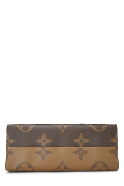 Louis Vuitton, Pre-Loved Monogram Reversed Giant On The Go GM, Brown