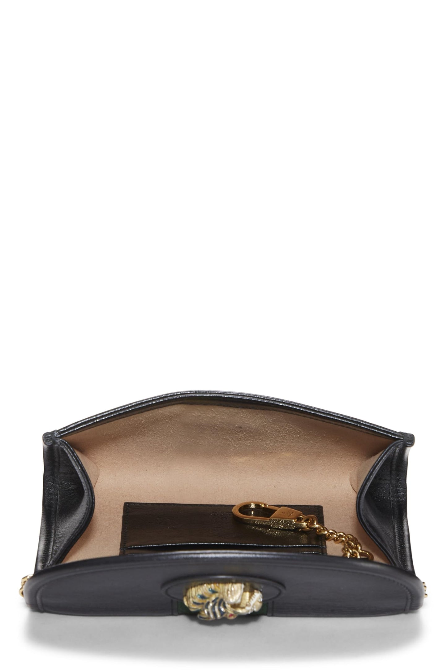 Gucci, Mini sac à bandoulière en cuir noir Rajah d'occasion, noir