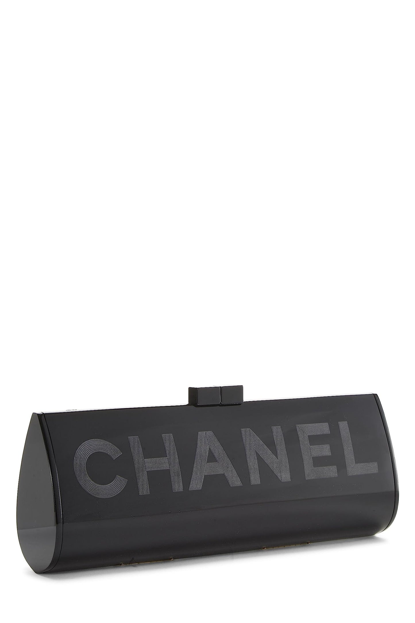 Chanel, sac de soirée en Lucite noire d'occasion, noir