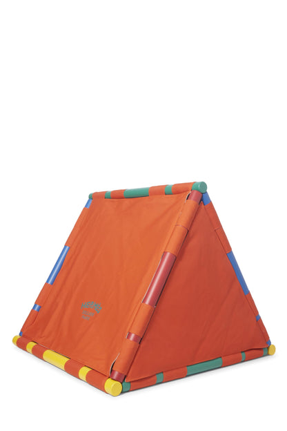 Hermès, Pre-Loved Orange Reversible Canvas Cavaletti Doghouse, Orange