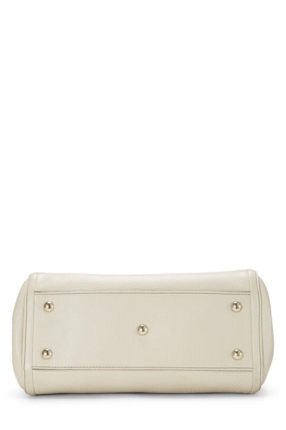 Gucci, Pre-Loved White Leather Soho Convertible Shoulder Bag Small, White