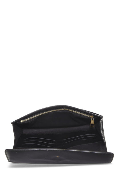 Louis Vuitton, Pre-Loved Noir Vernis Pochette Louise, Black