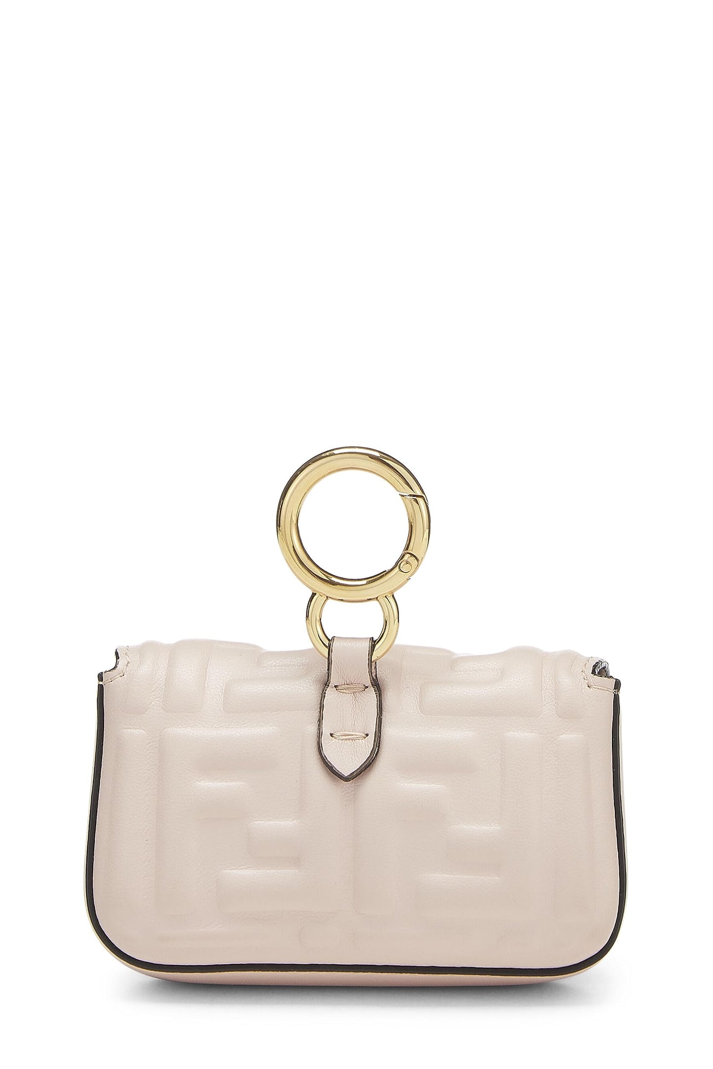 Fendi, Charm Nano para bolso baguette convertible bordado en rosa Pre-Loved, Rosa