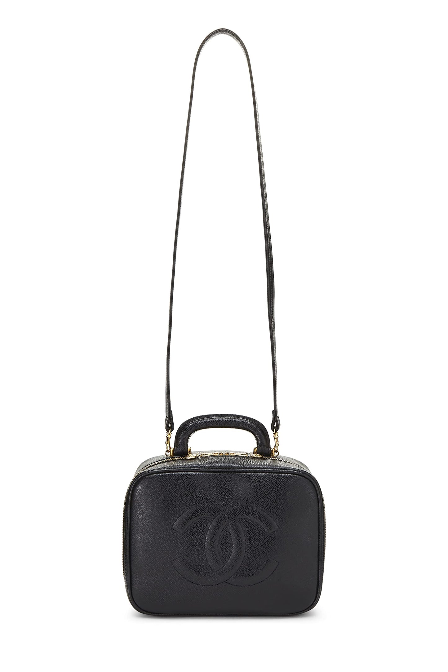 Chanel, Pre-Loved Black Caviar Lunch Box Vanity, Black