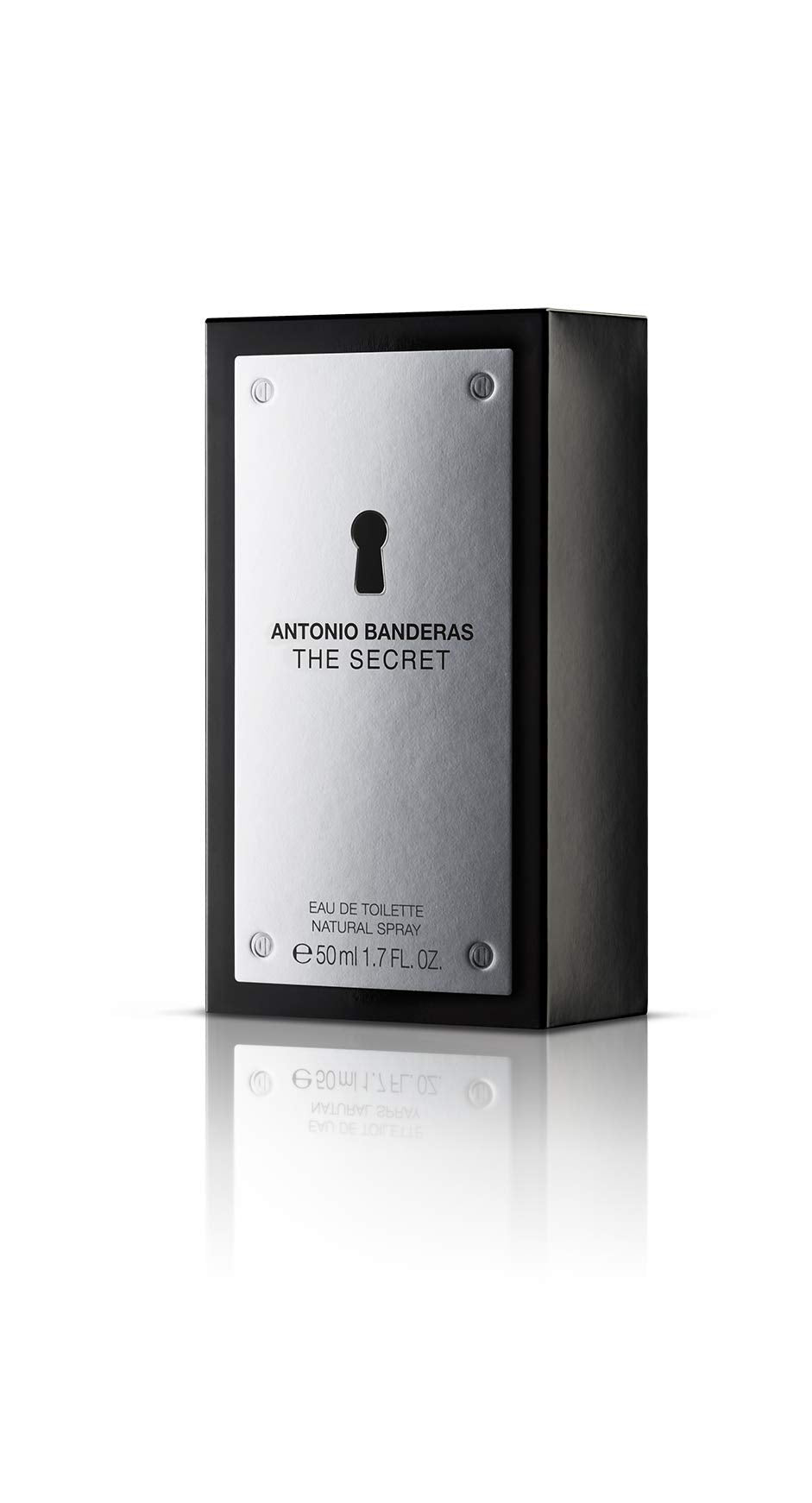 Parfums Antonio Banderas - The Secret - Eau de Toilette pour Homme - Longue Durée - Parfum Élégant, Sexy et Masculin - Notes Fruitées et Cuirées - Idéal pour Porter en Journée - 50 ml