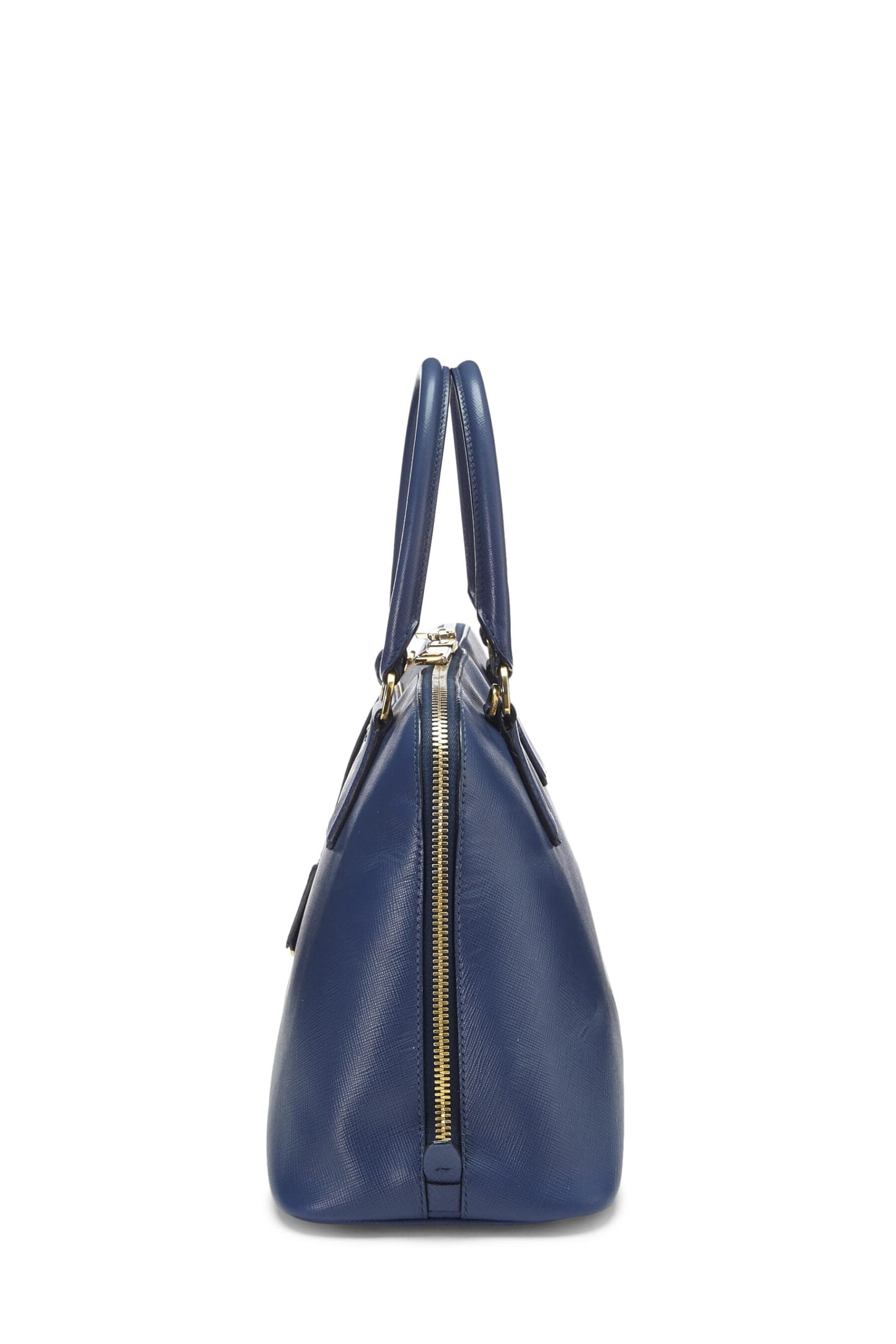 Prada, Pre-Loved Blue Saffiano Promenade Medium, Blue