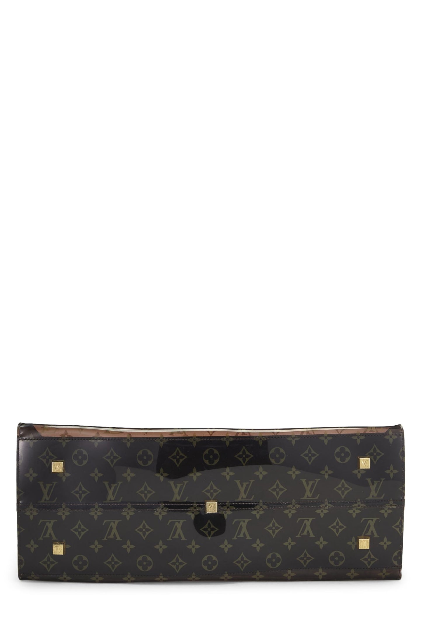 Louis Vuitton, Cabas Cruise en vinyle monogrammé marron d'occasion GM, marron