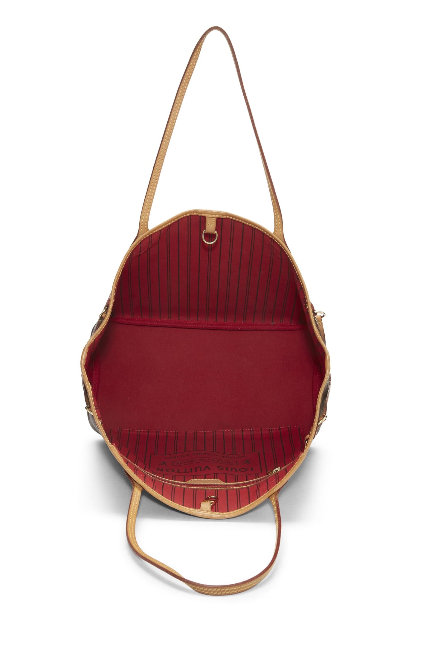 Louis Vuitton, Neo Neverfull MM en toile monogram rouge d'occasion, rouge