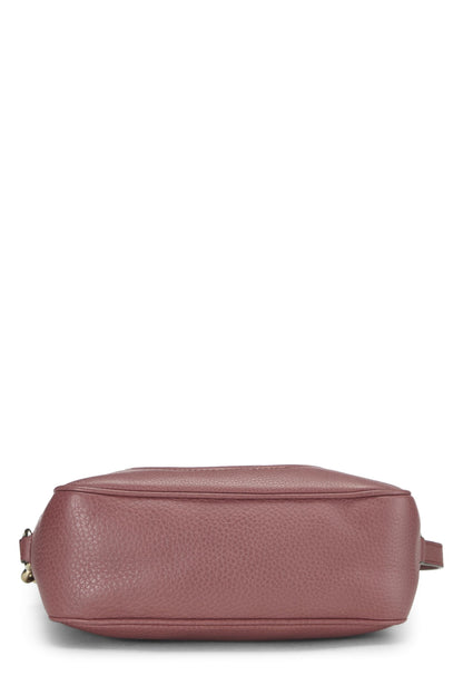 Gucci, Soho Disco en cuir grainé rose d'occasion, rose