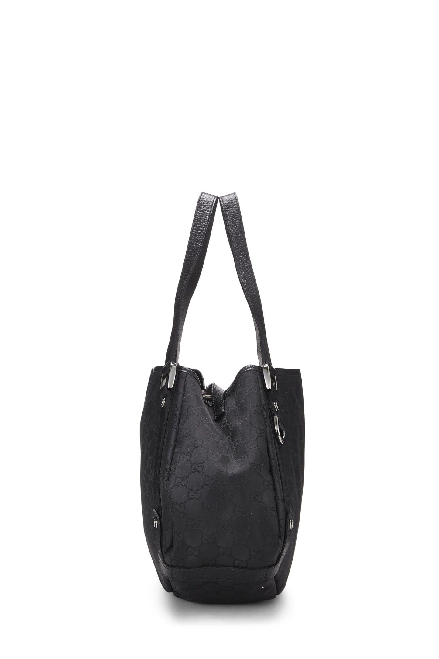 Gucci, Pre-Loved Black Original GG Nylon Abbey Tote, Black