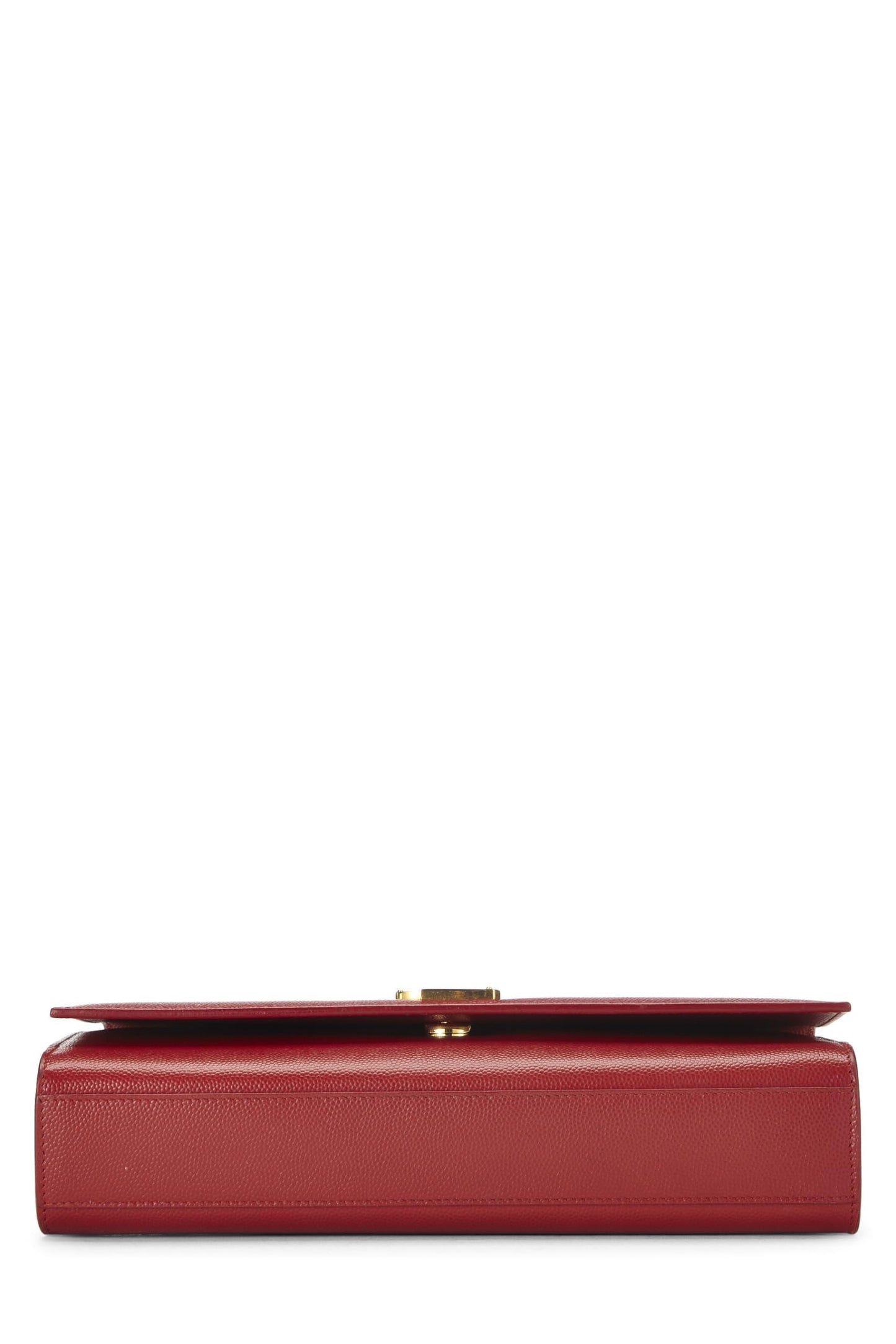 Yves Saint Laurent, Kate Medium de piel de becerro granulada roja Pre-Loved, Rojo